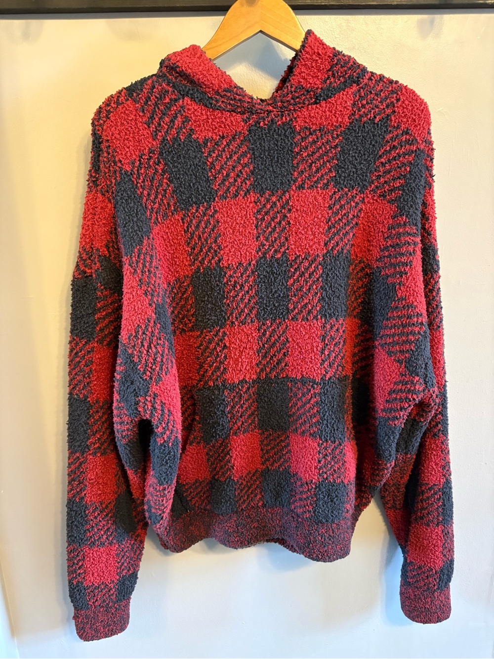 SKIMS Brick Buffalo Bouclé Hoodie size S/M